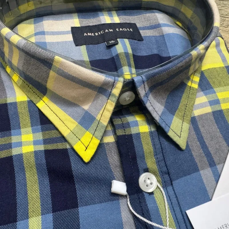 American Eagle Men's Oxford Cotton Check Long Sleep Shirt Wholesale – Everywear Bangladesh Ltd American Eagle Men's Oxford Cotton Check Long Sleep Shirt Wholesale – Everywear Bangladesh Ltd