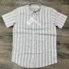 Calvin Klein Men's Short Sleeve Rami Cotton Stripe Shirt Wholesale – Everywear Bangladesh Ltd
