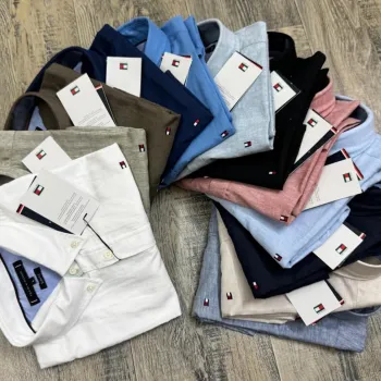 Tommy Hilfiger Men's Short Sleeve Rami Cotton Solid Shirt Wholesale – Everywear Bangladesh Ltd