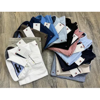Tommy Hilfiger Men's Short Sleeve Rami Cotton Solid Shirt Wholesale – Everywear Bangladesh Ltd