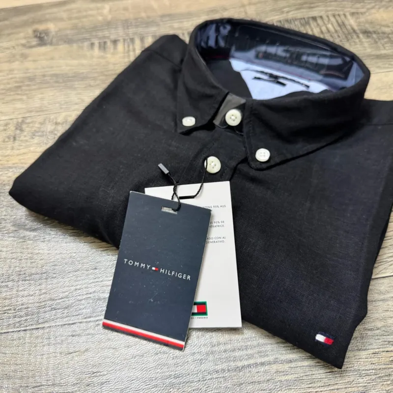 Tommy Hilfiger Men's Short Sleeve Rami Cotton Solid Shirt Wholesale – Everywear Bangladesh Ltd