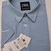 Zara Men's Short Sleeve Rami Cotton Shirt Wholesale – Everywear Bangladesh Ltd