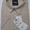 Zara Men's Short Sleeve Rami Cotton Shirt Wholesale – Everywear Bangladesh Ltd