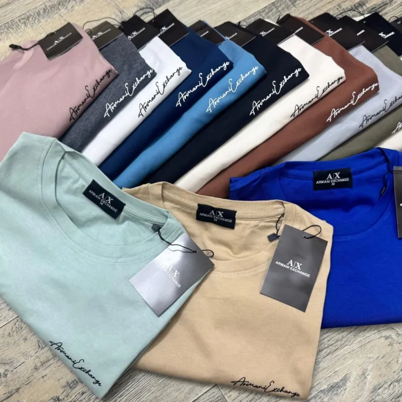 Armani Exchange Men's Premium Cotton T‑Shirt Wholesale – Everywear Bangladesh Ltd Armani Exchange Men's Premium Cotton T‑Shirt Wholesale – Everywear Bangladesh Ltd