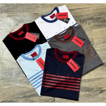 Hugo Men's Premium Stylish Round Neck Short Sleep T‑Shirt Wholesale – Everywear Bangladesh Ltd
