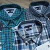 Tommy Hilfiger Men’s Premium Stylish Ramie Cotton Check Long Sleeve Shirt Wholesale Bangladesh