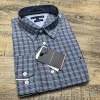 Tommy Hilfiger Men’s Premium Stylish Ramie Cotton Check Long Sleeve Shirt Wholesale Bangladesh