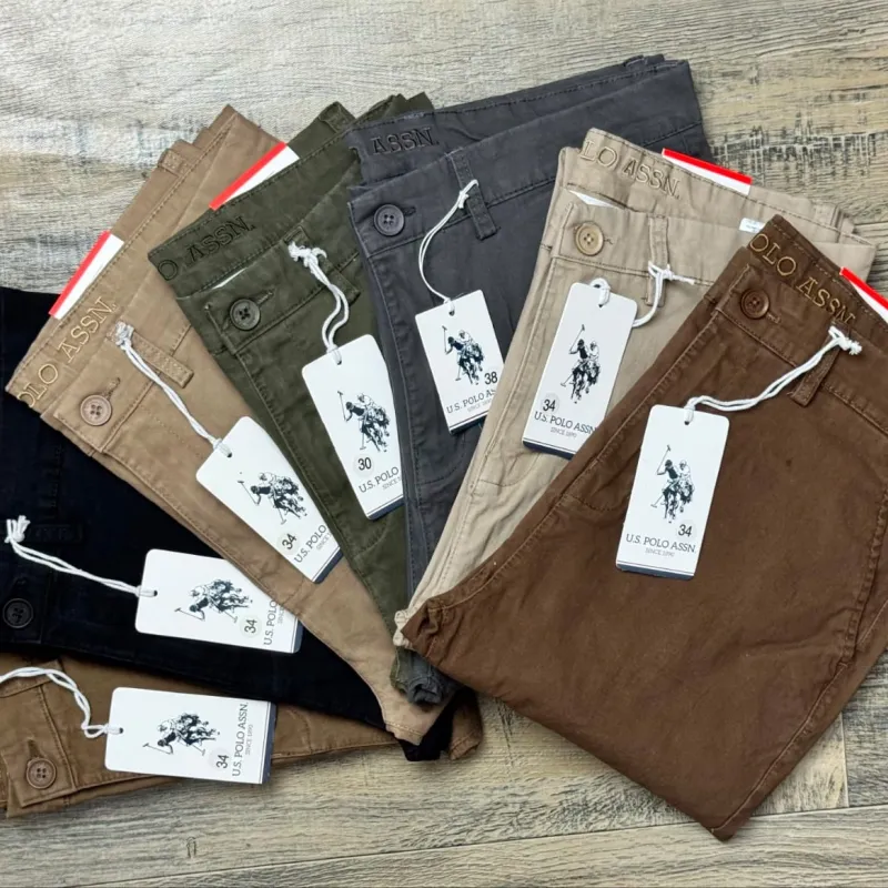 US Polo Men’s Premium Stylish Cotton Chino Long Twill Pant Wholesale Bangladesh