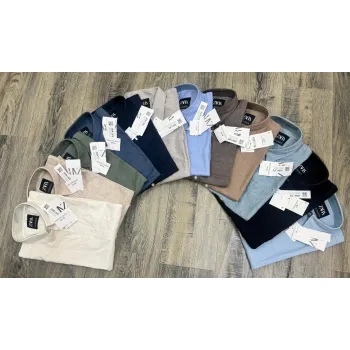 Zara Men’s Premium Stylish Ramie Cotton Solid Short Sleeve Shirt Wholesale Bangladesh