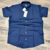 Zara Men’s Premium Stylish Ramie Cotton Solid Short Sleeve Shirt Wholesale Bangladesh