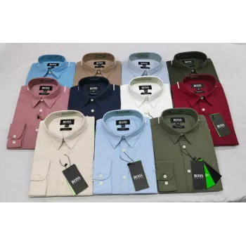 Boss Men’s Long Sleeve Oxford Solid Shirt Wholesale Bangladesh