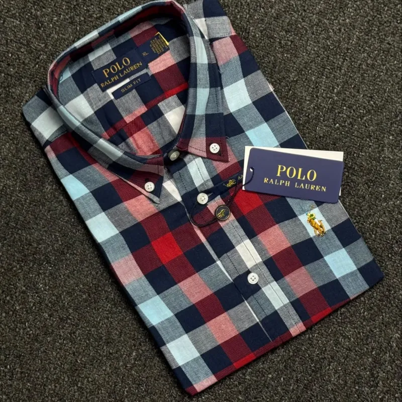 Ralph Lauren Men’s Cotton Flannel Short Sleeve Check Shirt Wholesale Bangladesh Ralph Lauren Men’s Cotton Flannel Short Sleeve Check Shirt Wholesale Bangladesh
