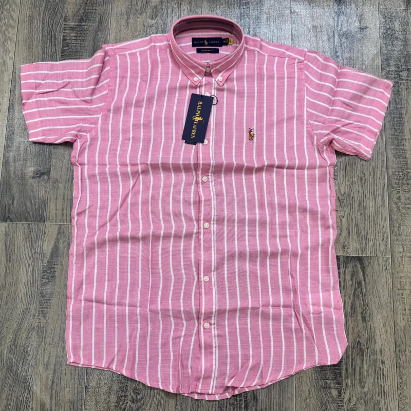 Ralph Lauren Men’s Ramie Cotton Stripe Short Sleeve Shirt Wholesale Bangladesh