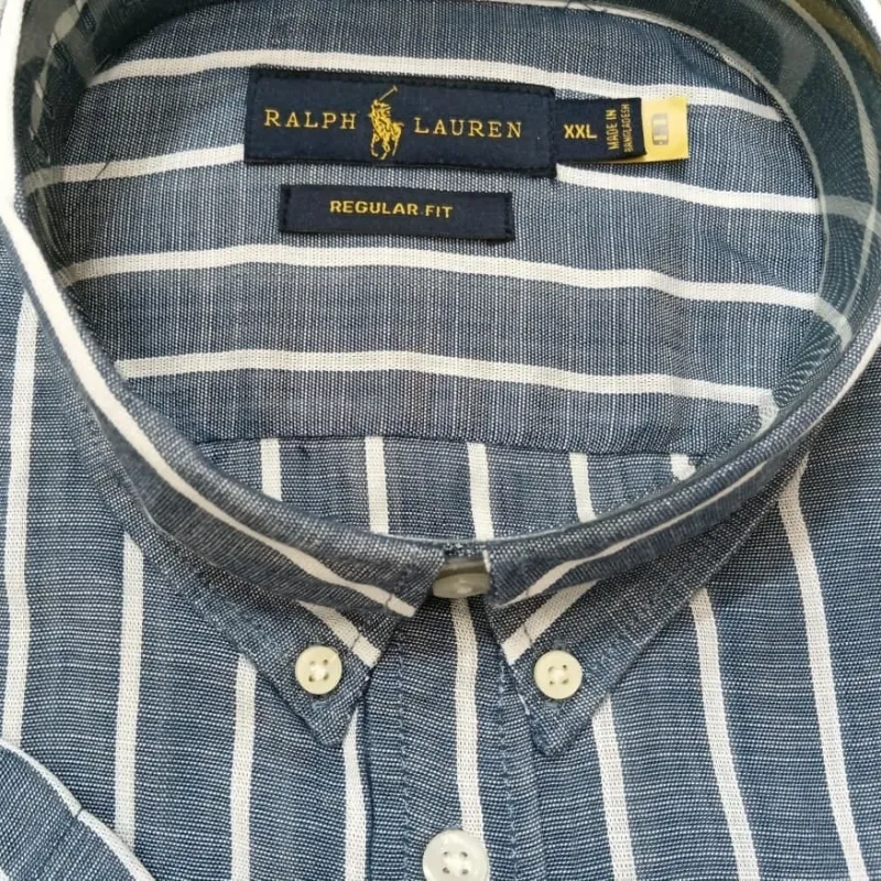 Ralph Lauren Men’s Ramie Cotton Stripe Short Sleeve Shirt Wholesale Bangladesh