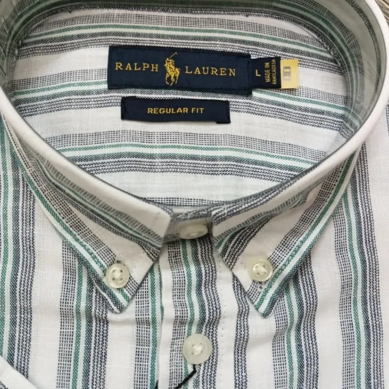 Ralph Lauren Men’s Ramie Cotton Stripe Short Sleeve Shirt Wholesale Bangladesh