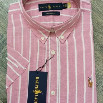 Ralph Lauren Men’s Ramie Cotton Stripe Short Sleeve Shirt Wholesale Bangladesh