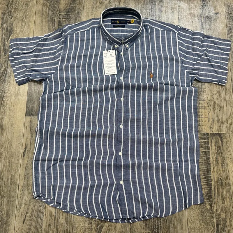 Ralph Lauren Men’s Ramie Cotton Stripe Short Sleeve Shirt Wholesale Bangladesh