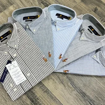Ralph Lauren Men’s Ramie Cotton Stripe Long Sleeve Shirt Wholesale Bangladesh