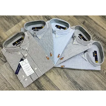 Ralph Lauren Men’s Ramie Cotton Stripe Long Sleeve Shirt Wholesale Bangladesh