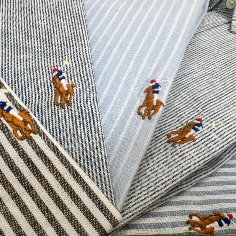 Ralph Lauren Men’s Ramie Cotton Stripe Long Sleeve Shirt Wholesale Bangladesh