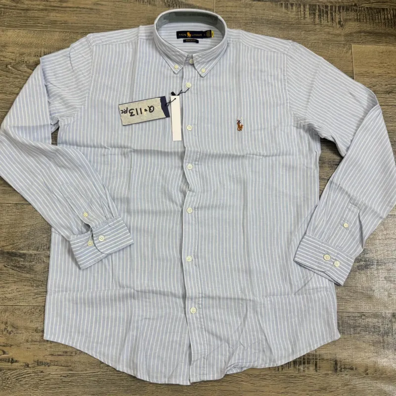 Ralph Lauren Men’s Ramie Cotton Stripe Long Sleeve Shirt Wholesale Bangladesh