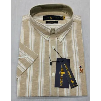 Ralph Lauren Men’s Ramie Cotton Stripe Short Sleeve Shirt Wholesale Bangladesh