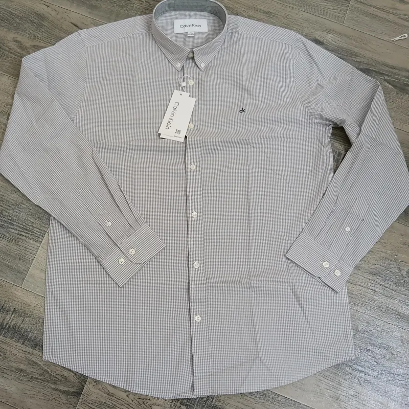 Calvin Klein Men’s Premium Stylish Cotton Check Long Sleeve Shirt Wholesale Bangladesh