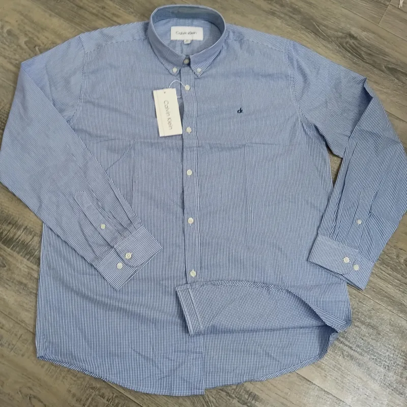 Calvin Klein Men’s Premium Stylish Cotton Check Long Sleeve Shirt Wholesale Bangladesh