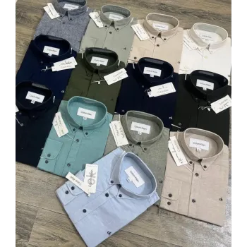 Calvin Klein Men’s Premium Stylish Solid Remi Cotton Long Sleeve Shirt Wholesale Bangladesh