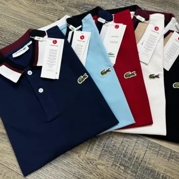 Lacoste Men's Premium Stylish Jacquard Collar Polo Shirt Wholesale – Everywear Bangladesh Ltd
