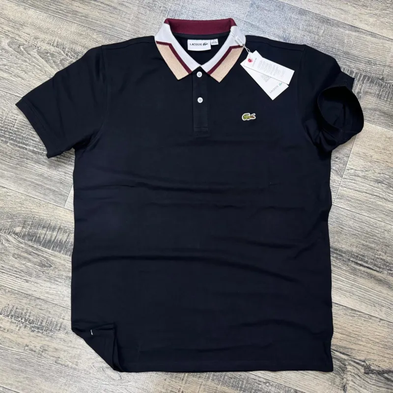 Lacoste Men's Premium Stylish Jacquard Collar Polo Shirt Wholesale – Everywear Bangladesh Ltd