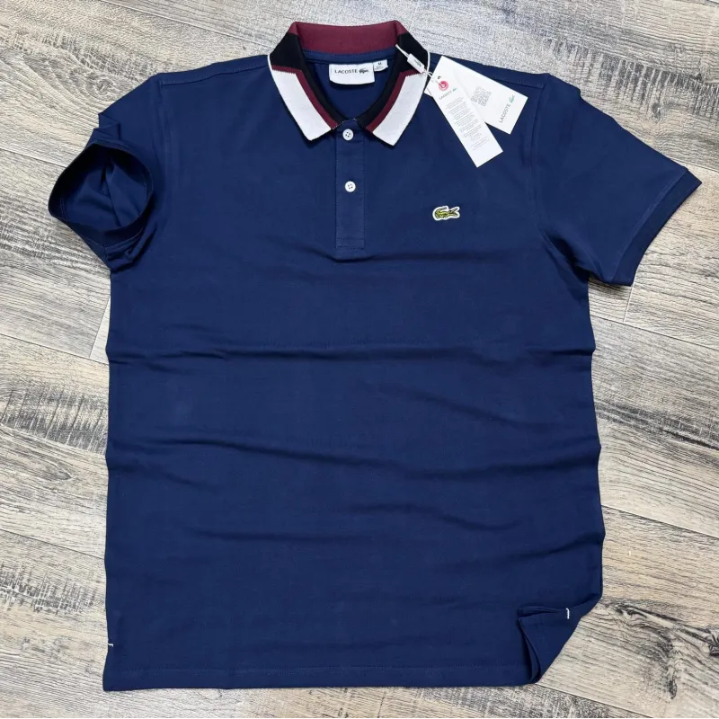 Lacoste Men's Premium Stylish Jacquard Collar Polo Shirt Wholesale – Everywear Bangladesh Ltd