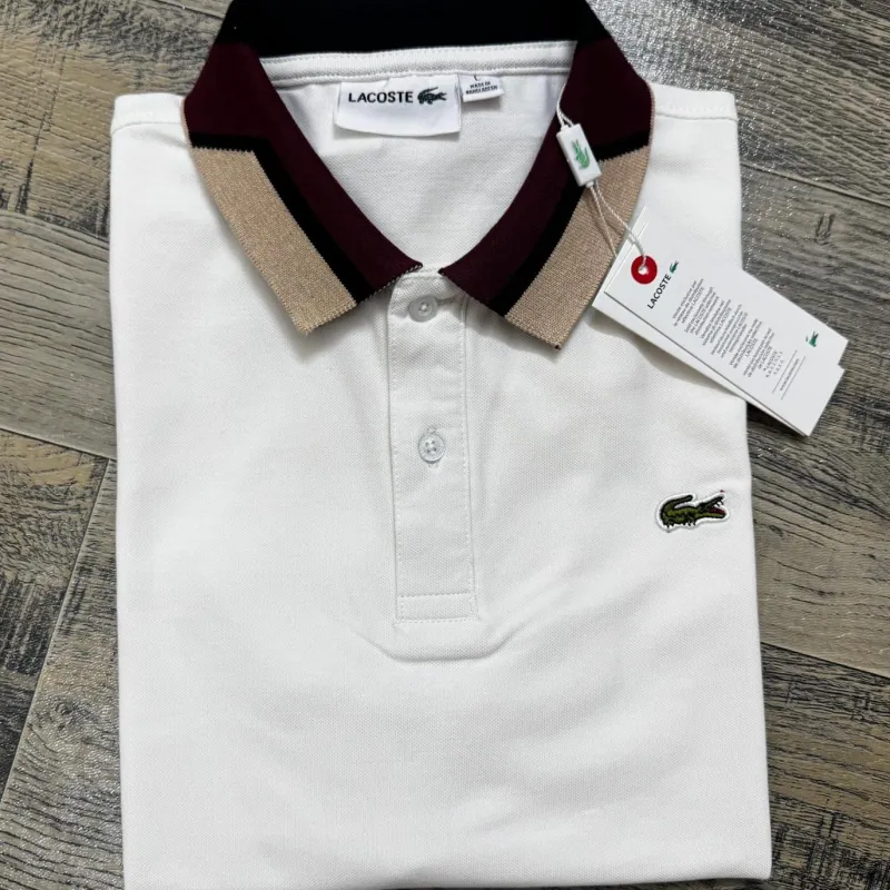Lacoste Men's Premium Stylish Jacquard Collar Polo Shirt Wholesale – Everywear Bangladesh Ltd