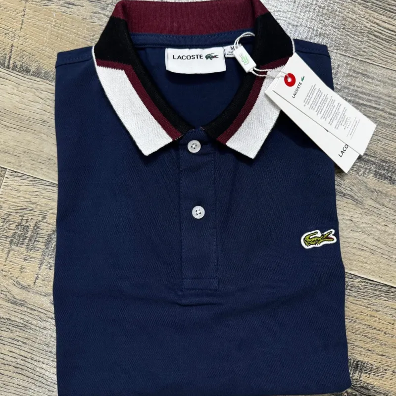 Lacoste Men's Premium Stylish Jacquard Collar Polo Shirt Wholesale – Everywear Bangladesh Ltd
