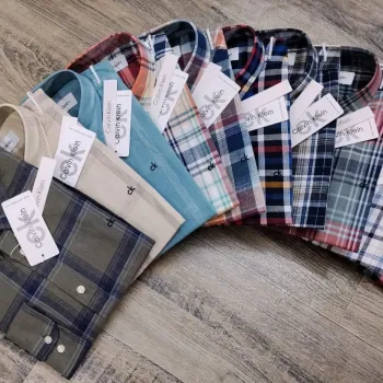 Calvin Klein Men's Premium Stylish Remi Cotton Check Shirt Wholesale – Everywear Bangladesh Ltd