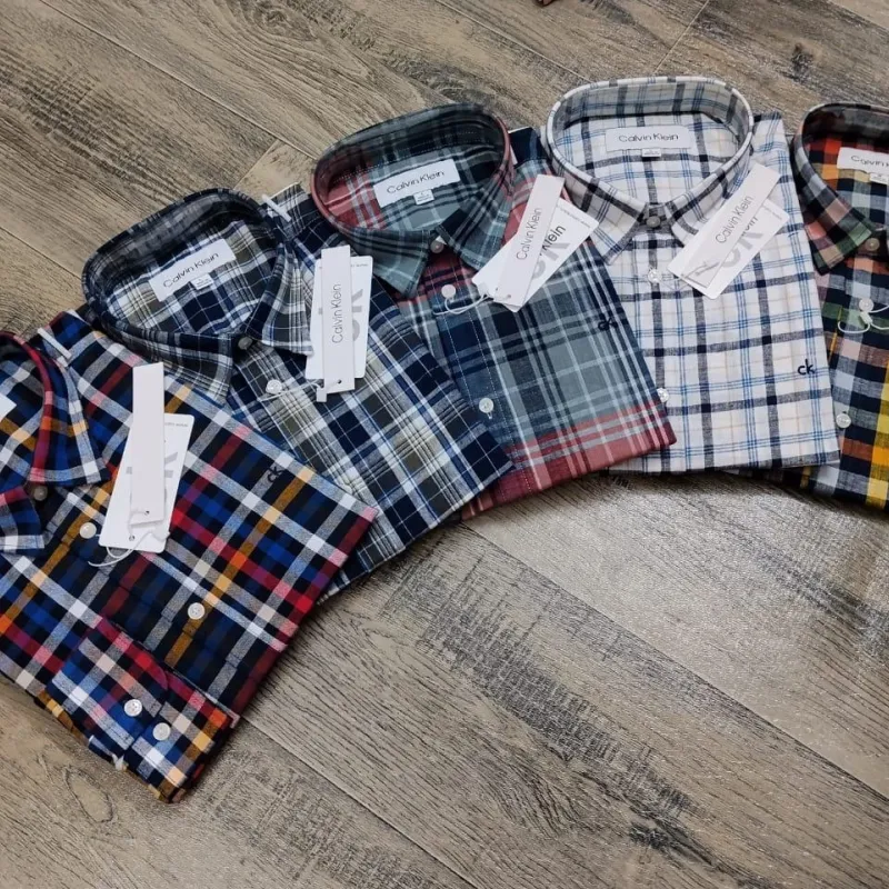 Calvin Klein Men's Premium Stylish Remi Cotton Check Shirt Wholesale – Everywear Bangladesh Ltd Calvin Klein Men's Premium Stylish Remi Cotton Check Shirt Wholesale – Everywear Bangladesh Ltd