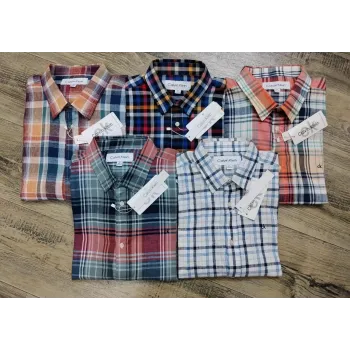 Calvin Klein Men's Premium Stylish Remi Cotton Check Shirt Wholesale – Everywear Bangladesh Ltd
