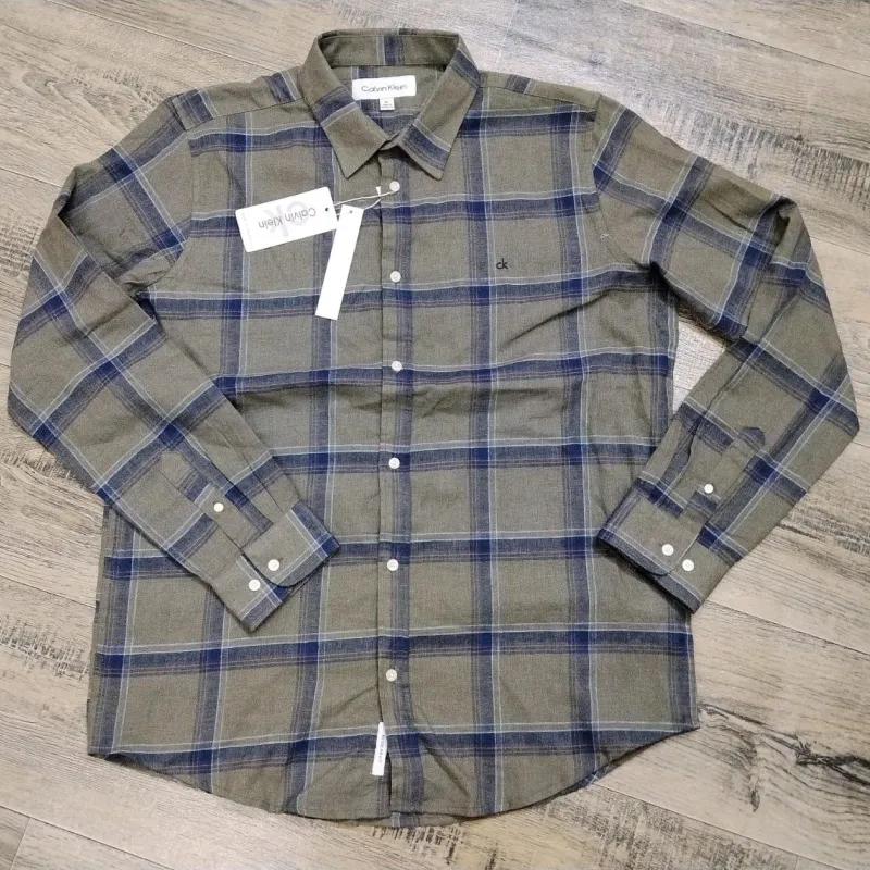 Calvin Klein Men's Premium Stylish Remi Cotton Check Shirt Wholesale – Everywear Bangladesh Ltd Calvin Klein Men's Premium Stylish Remi Cotton Check Shirt Wholesale – Everywear Bangladesh Ltd