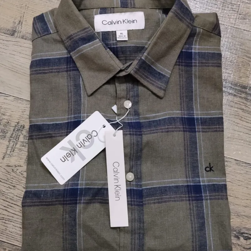 Calvin Klein Men's Premium Stylish Remi Cotton Check Shirt Wholesale – Everywear Bangladesh Ltd Calvin Klein Men's Premium Stylish Remi Cotton Check Shirt Wholesale – Everywear Bangladesh Ltd