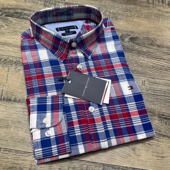 Tommy Hilfiger Men's Long Sleeve Check Shirt Wholesale Bangladesh Tommy Hilfiger Men's Long Sleeve Check Shirt Wholesale Bangladesh