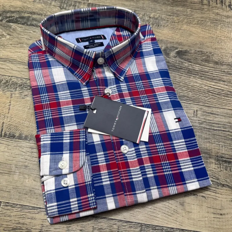 Tommy Hilfiger Men's Long Sleeve Check Shirt Wholesale Bangladesh
