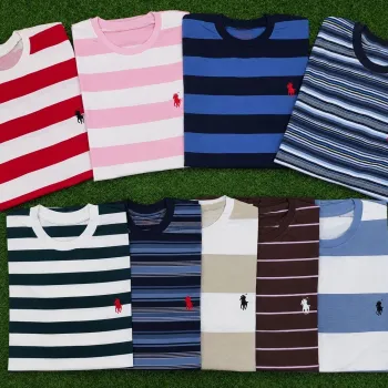 Ralph Lauren Men's Mid Grade Stripe T‑Shirt Wholesale – Everywear Bangladesh Ltd