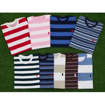 Ralph Lauren Men's Mid Grade Stripe T‑Shirt Wholesale – Everywear Bangladesh Ltd
