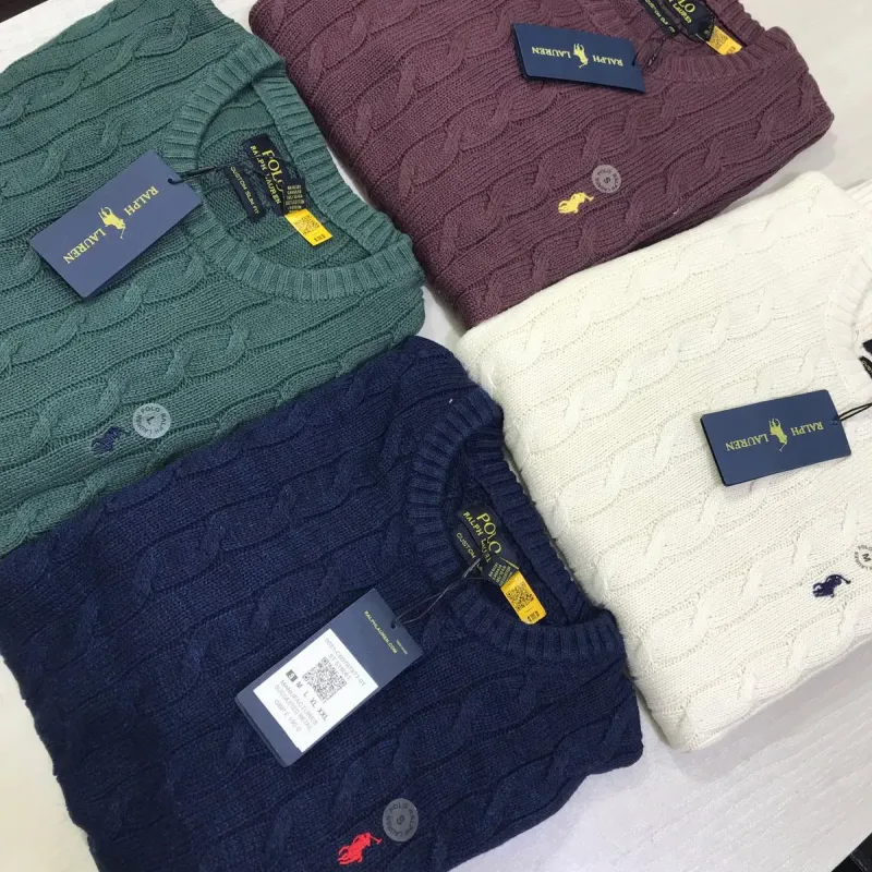Men's Premium 5-Gauge Cotton Crewneck Sweater (Surplus Stock) — Wholesale Bangladesh