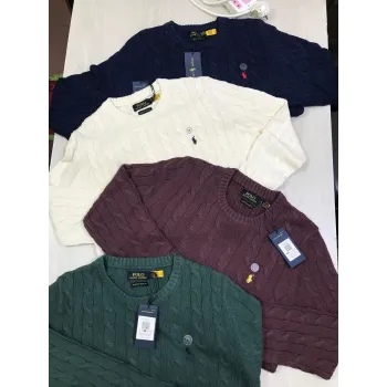 Men's Premium 5-Gauge Cotton Crewneck Sweater (Surplus Stock) — Wholesale Bangladesh