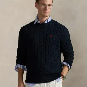 Men's Premium 5-Gauge Cotton Crewneck Sweater (Surplus Stock) — Wholesale Bangladesh