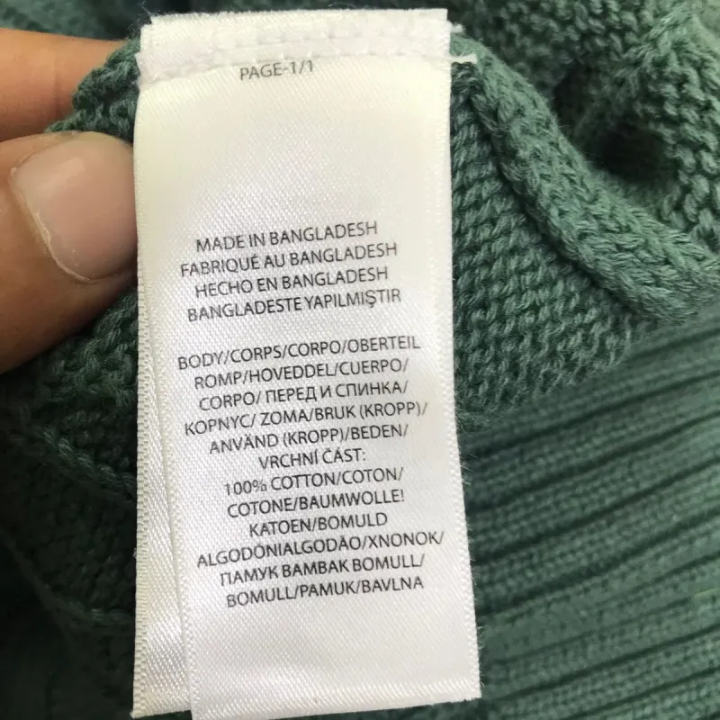 Men's Premium 5-Gauge Cotton Crewneck Sweater (Surplus Stock) — Wholesale Bangladesh