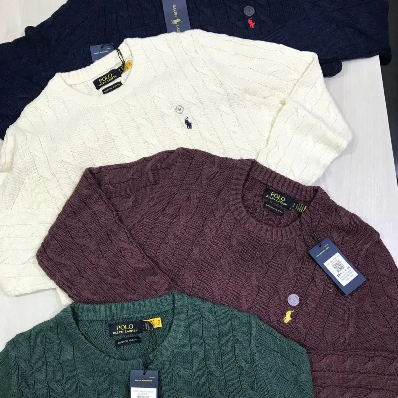 Men's Premium 5-Gauge Cotton Crewneck Sweater (Surplus Stock) — Wholesale Bangladesh