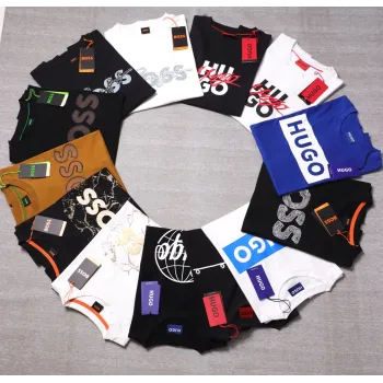 Men's Premium 180 GSM Multi-Design T-Shirt (8-Design Assortment) — Wholesale Bangladesh