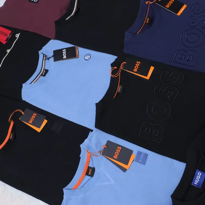Men's Premium 340 GSM Fleece Crewneck Sweatshirt (8-Design Assortment) — Wholesale Bangladesh